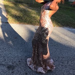 Custom made evening gown